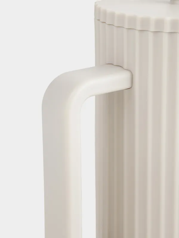 Френч-пресс, 1 л, стекло Б/сталь/пластик, бежевый, Ketto, image-4