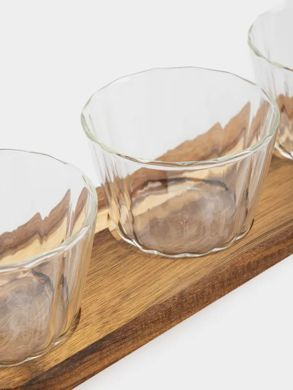 Набор для закусок, на подставке, Ribby wood, image-2