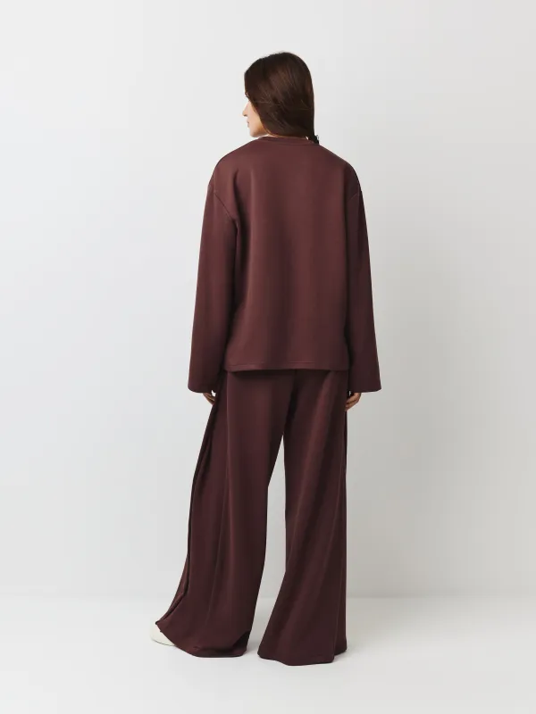 Әйелдер шалбары, өлшемі L, модал/полиэстер/эластан К, қоңыр, Reinalda, image-3