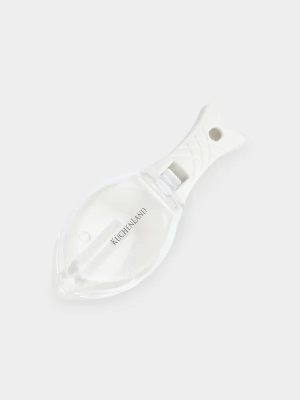 Нож для чистки рыбы, 16 см, с контейнером, пластик, серый, Рыба, Assist, image-4