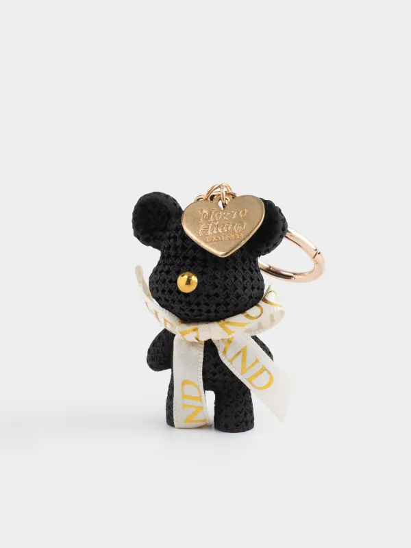 Салпыншақ, 11 см, пластик / металл, қара, аю, аю, image-2