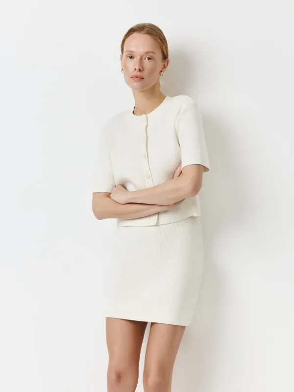 Кардиган женский, молочный, Amapola, image-1