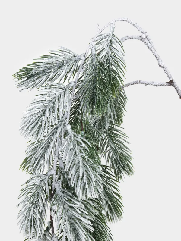 Ветка декоративная, 1,1 м, пластик, Заснеженная хвоя, Snowy decor, image-1