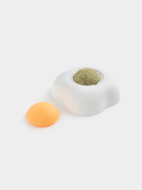 Мысық жалбыз, 7х7 см, бекіткіші бар қорапта, пластик/жалбыз, қуырылған жұмыртқа, Pet, image-3