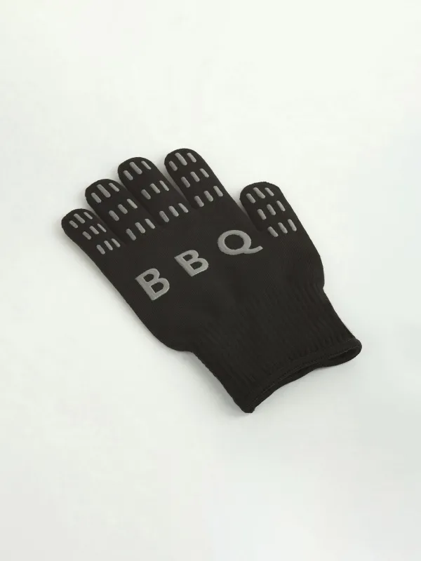 Ыстықтан қорғайтын қолғап, өлшемі М, полиэстер/силикон, қара, BBQ, image-2