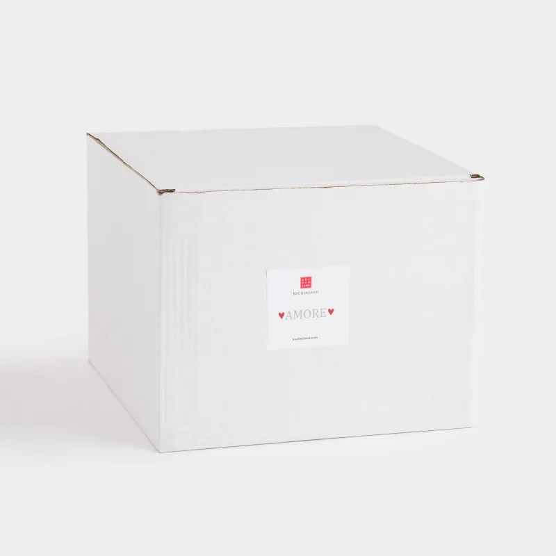 Шай жұбы, 1 адам, 2 зат, 300 мл, фарфор Р, сүт түстес, Жүрек, Crumple amour, image-5