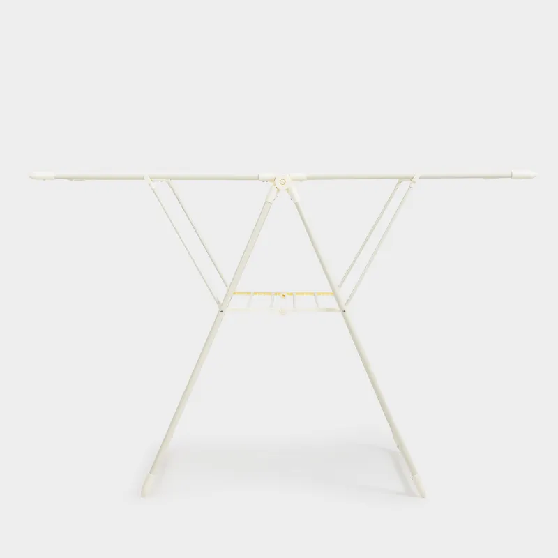 Сушилка для белья напольная, 155х57 см, раскладная, металл, бежевая, Х-форма, Compact, image-4