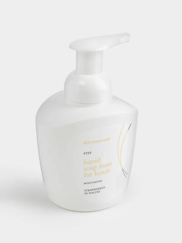 Қолға арналған сабын-көбік, 400 мл, диспенсері бар, Йогурт пен құлпынай, Step, image-1