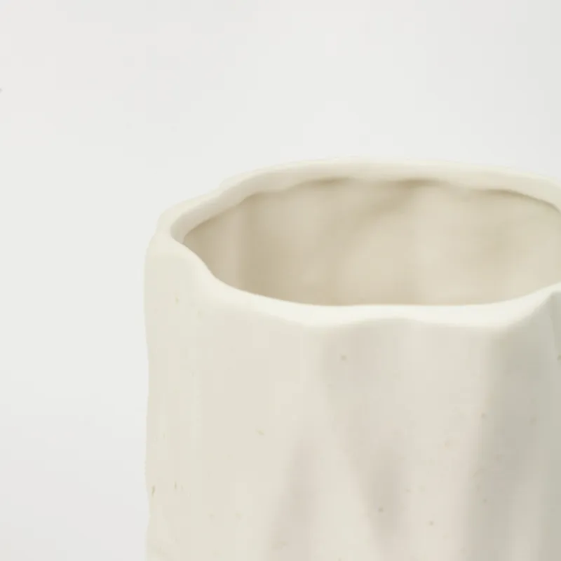 Ас үйге арналған стенд, 15 см, керамика, сүт түстес, дақтары бар, Crumple speckled, image-3