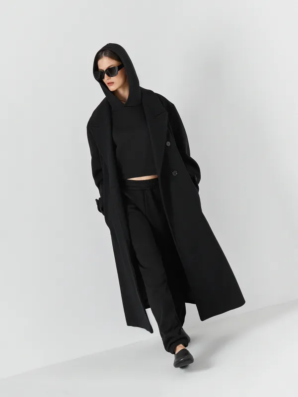 Әйелдерге арналған худи, өлшемі XS, мақта/полиэстер, қара, Fidelma, image-7