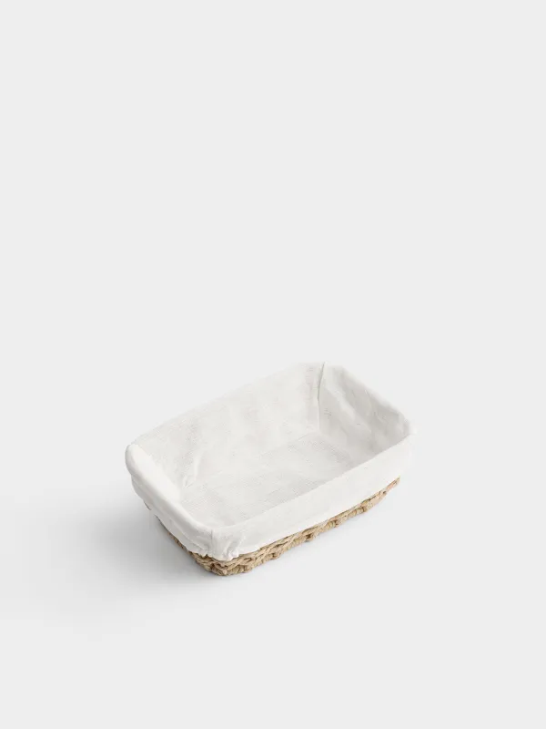 Корзина для хранения, 25х16x8 см, плетеная, целлюлоза/хлопок, прямоугольная, Braided, image-1