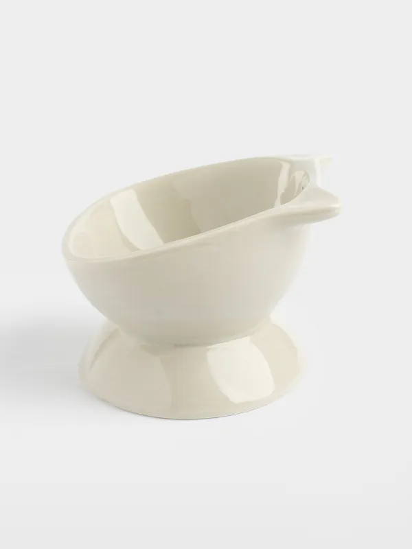 Жануарларға арналған тостаған, 13х9 см, 350 мл, өлшеуіш шкаласы бар, аяқты, керамика, сұр, мысық, Whiskers, image-4