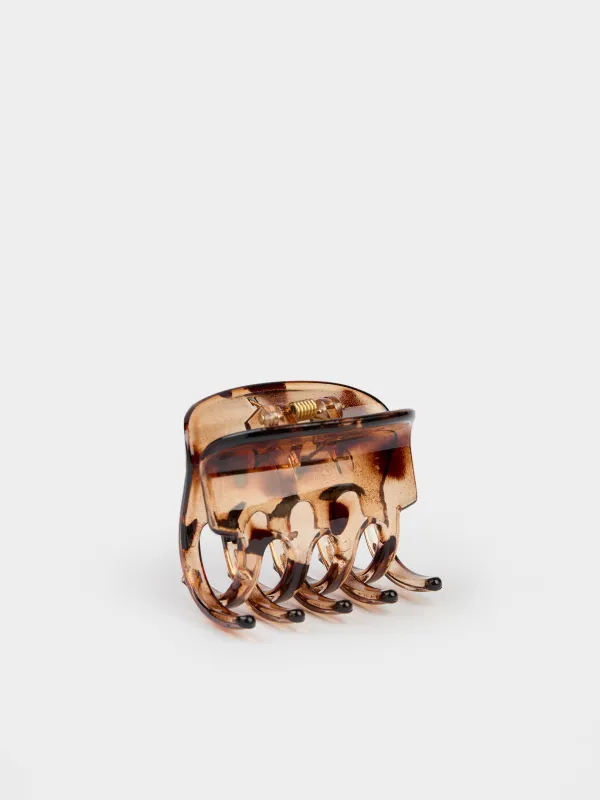 Шаш қыстырғыш, 7 см, пластик, қара, Шашқа арналған краб, Glam, image-0