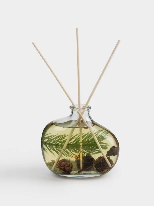 Ароматический диффузор, 230 мл, с шишками и корицей, Escape, Raizen, image-0