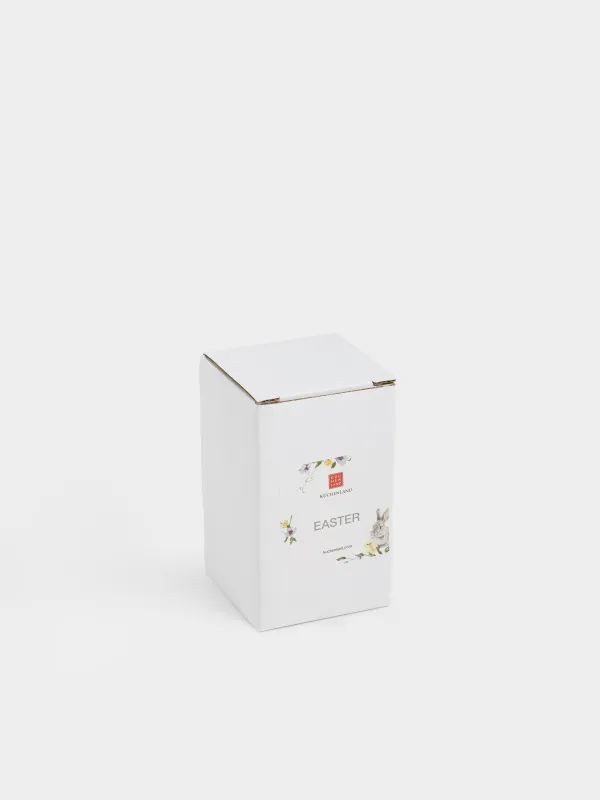 Емкость для соли или перца, 10 см, керамика D, серая, Кролик с цветком, Easter, image-5