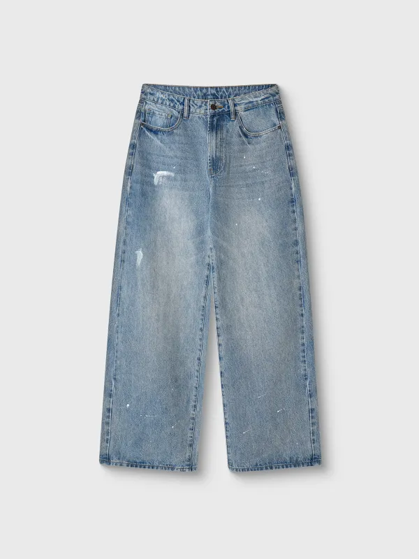 Әйелдер джинс шалбары, өлшемі L, орташа белді, мақта, көгілдір, Сызықтар, Paolini, image-4