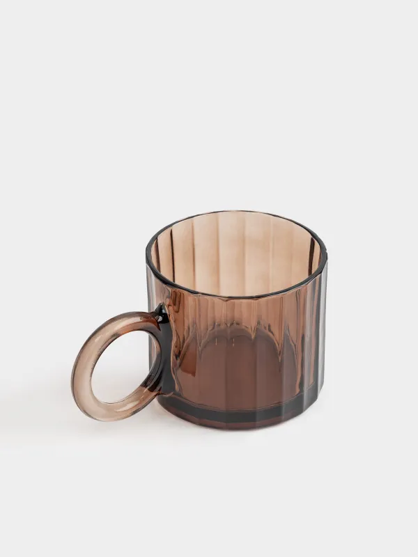 Саптыаяқ, 300 мл, шыны, қоңыр, Clear color, image-1