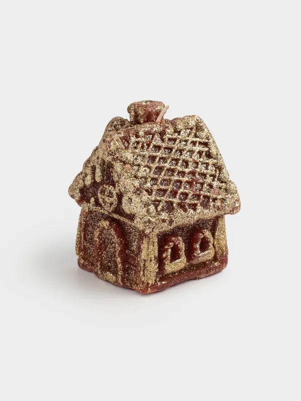 Свеча, 7х9 см, с блестками, Домик, House shape, image-2