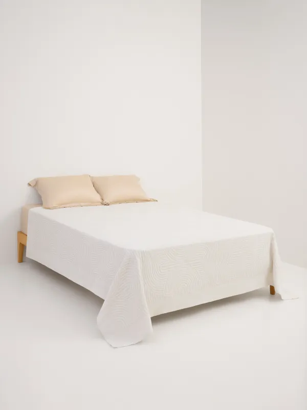 Покрывало, 220х240 см, полиэстер/хлопок, песочно-бежевое, Арка, Arch, image-2