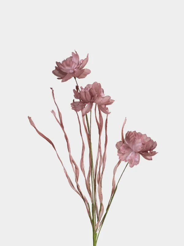 Ветка декоративная, 60 см, полиэстер/бумага, Розовый мак, Poppy garden, image-1