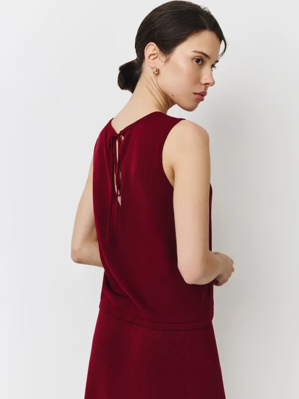 Әйелдер блузасы, өлшемі XS, лиоцелл К, қою қызыл, Ingrid, image-3