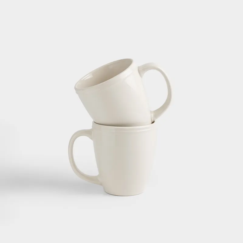Саптыаяқ, 430 мл, 2 дана, керамика, сүт түстес, Классика, Ceramo classic
