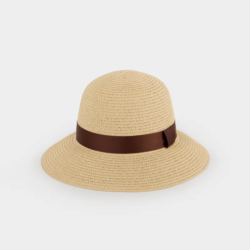 Қалпақ, бірыңғай өлшем, таспасы бар, целлюлоза/полиэстер, сарғылт-қоңыр, Banjo