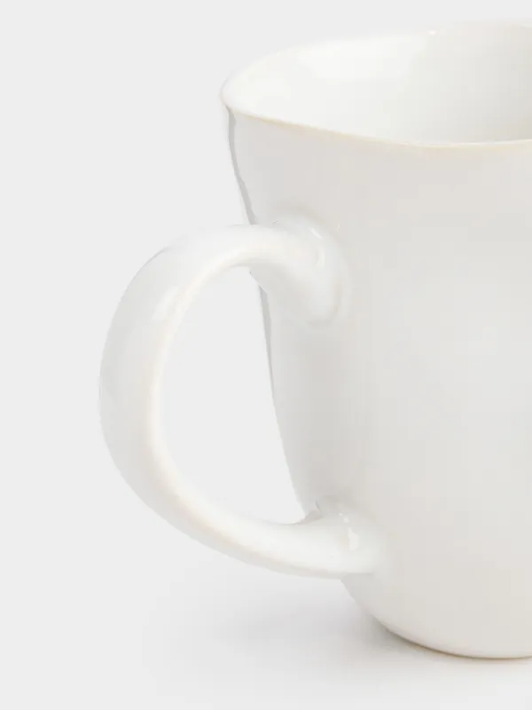 Саптыаяқ, 350 мл, керамика, ақ, Жиегі бұдыр, Bumpy, image-2