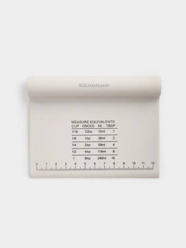 Кондитерлік қалақ, 13 см, сызғышпен, силикон, сарғылт-қоңыр, Bakery, image-0