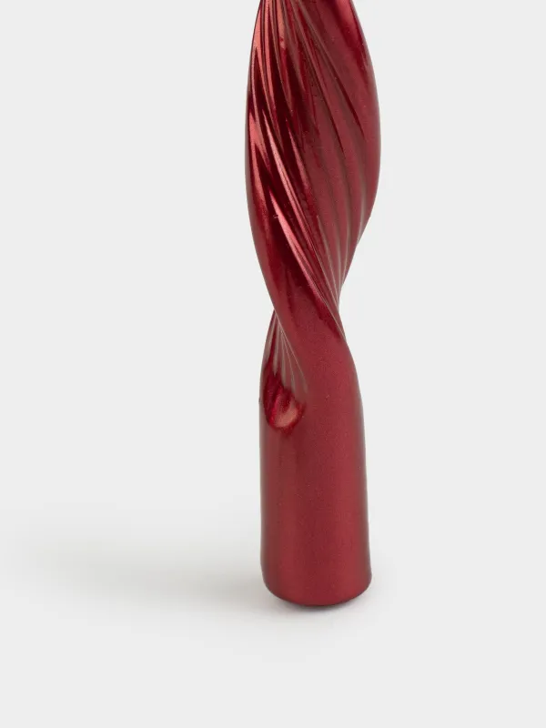 Шам, 2 дана, 20 см, жіңішке, қызыл, Шиыршық, Spiral shape, image-2