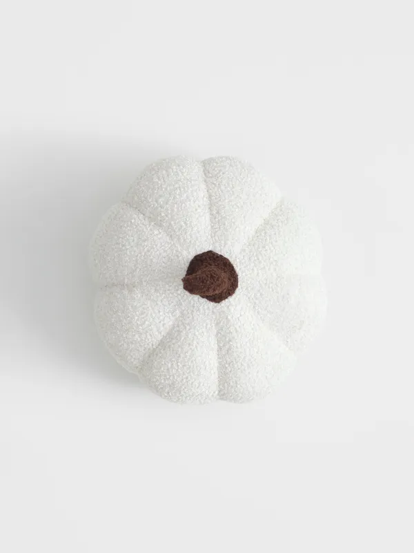 Сәндік жастық, 31х15 см, букле, сүт түстес, Асқабақ, Boucle figure, image-1