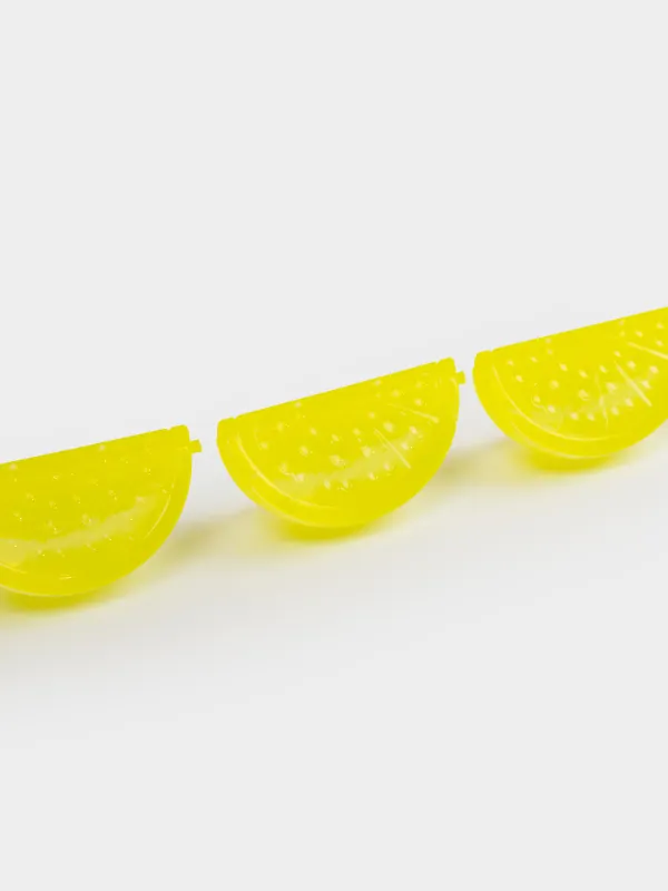 Набор кубиков для охлаждения напитков, 20 шт, пластик, желтый, Лимон, Dolce Vita, image-3