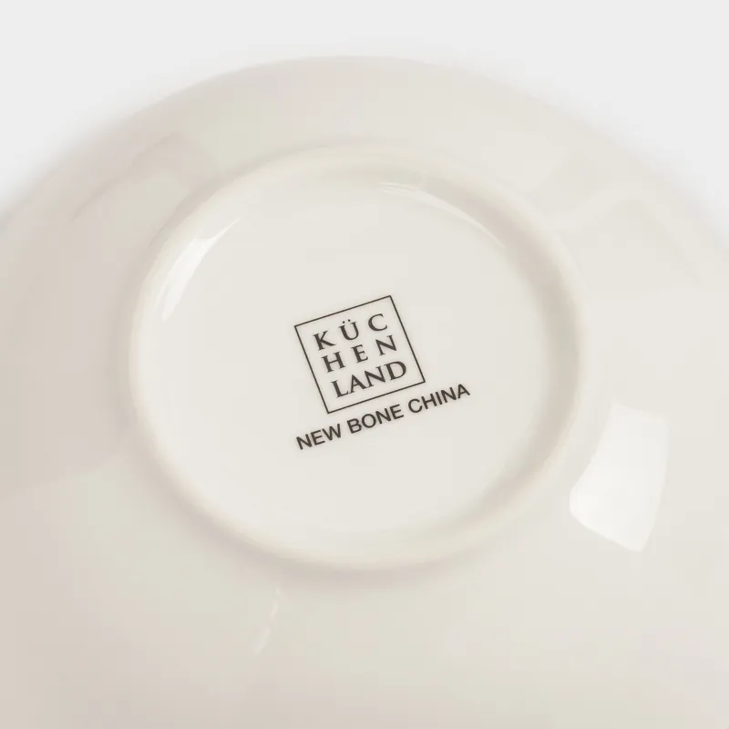 Пиала, 14х5 см, фарфор N, белая, с золотистым кантом, Цветущий сад, Noir flower, image-3