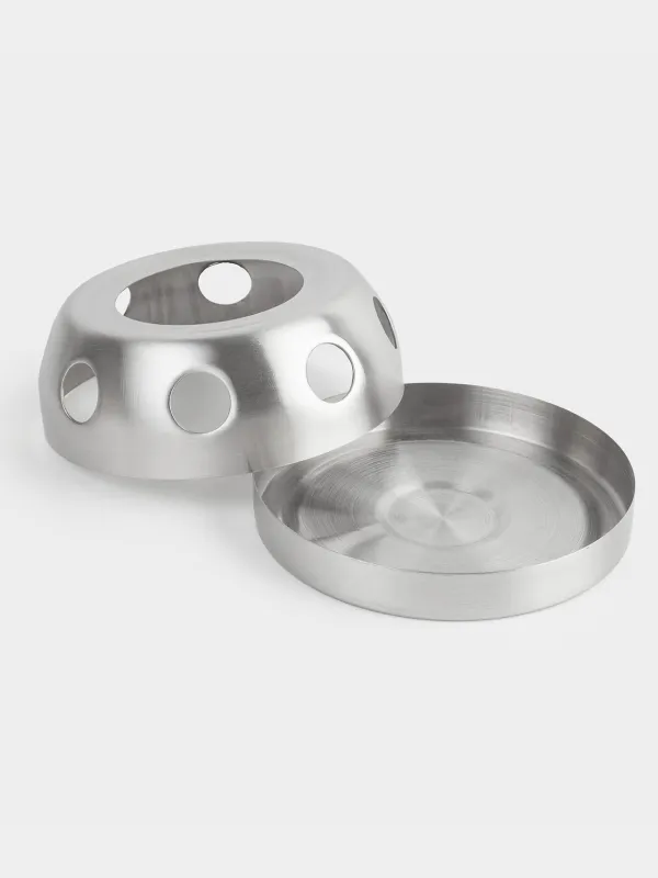 Подставка-подогрев для чайника, 13 см, сталь, Classic, image-1