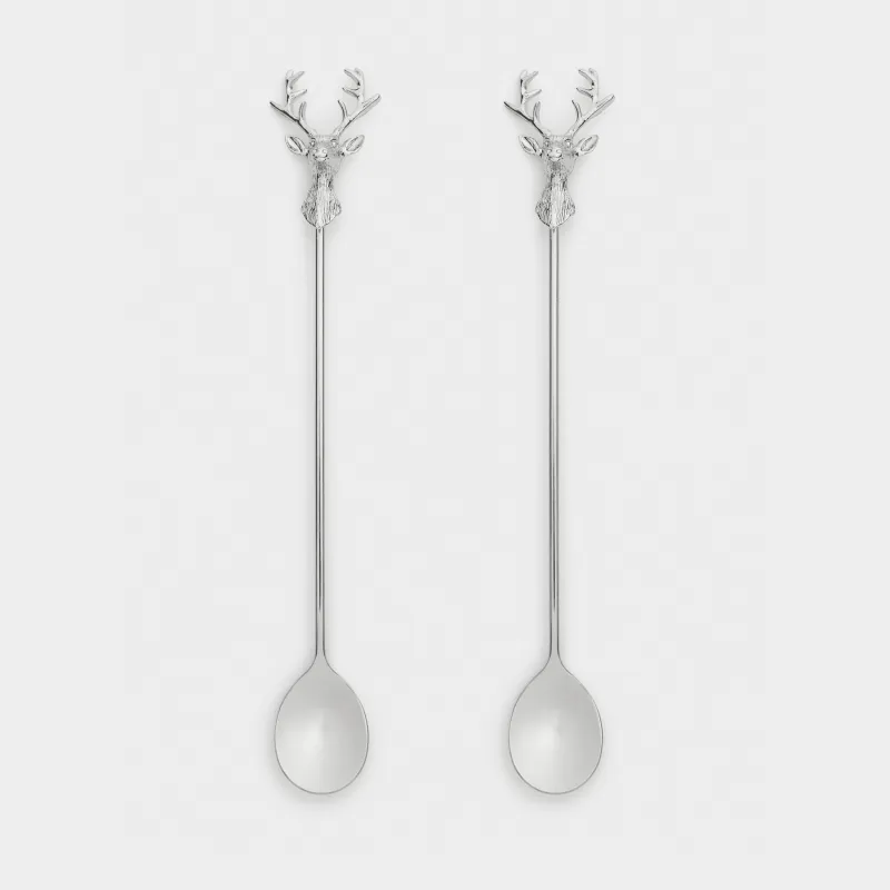 Десерт қасығы, 20 см, 2 дана, болат, Бұғы, Arctic deer