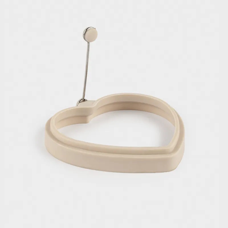 Құймақ/жұмыртқа пішіні, 12 см, силикон, сарғылт, Жүрек, Manny