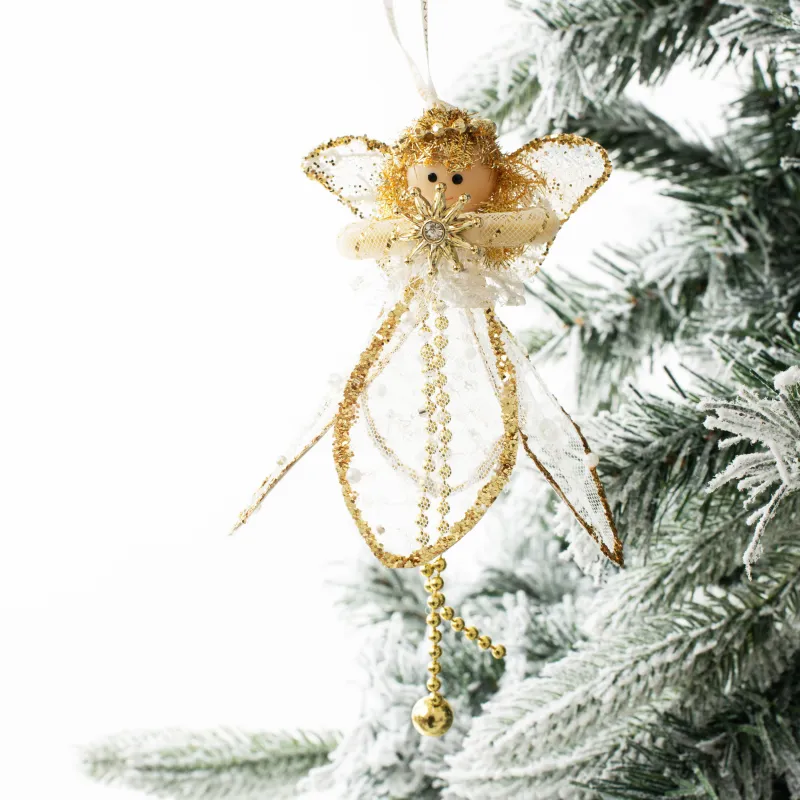 Шырша ойыншығы, 17 см, пластик/полиэстер, шампан, көйлектегі қыз, Sweet girl, image-4