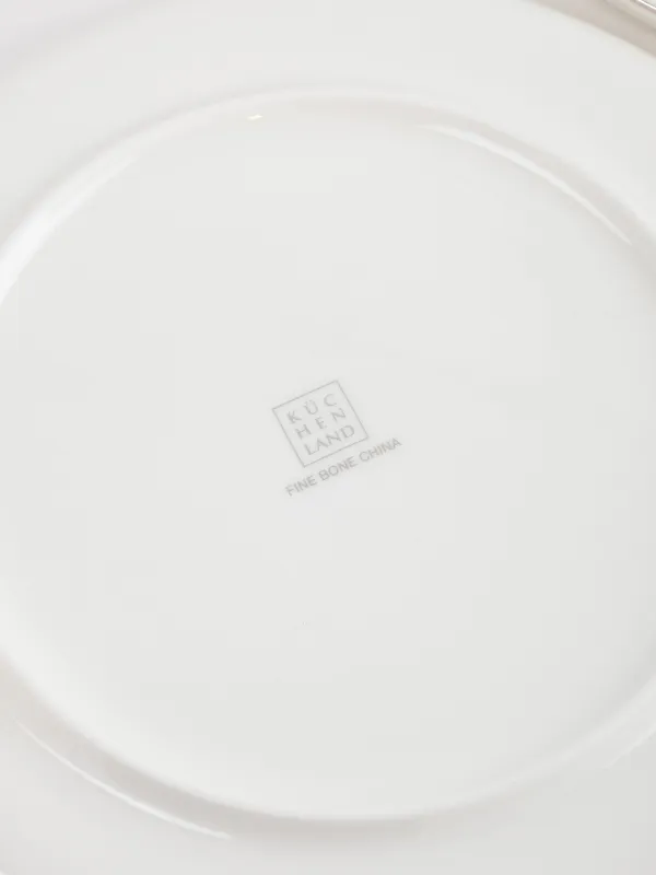 Тарелка закусочная, 24 см, 2 шт, фарфор F, с серебристым кантом, Ирис, Antarctica Flowers, image-7