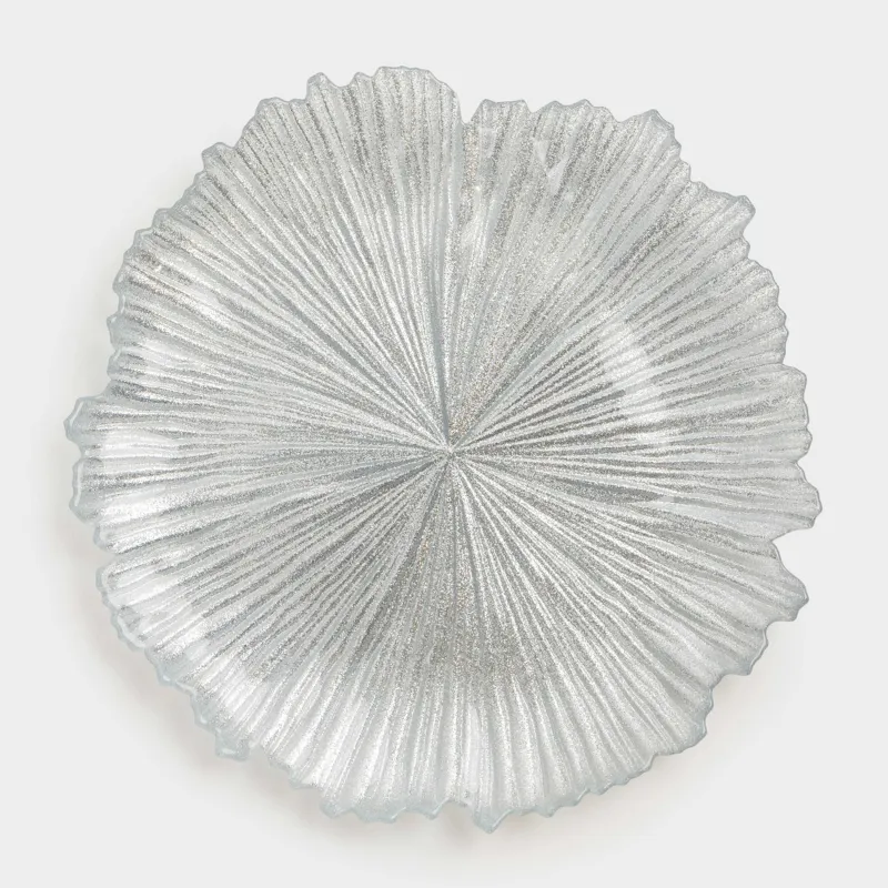 Түскі ас тәрелкесі, 28 см, шыны Р, күміс түстес, Verge