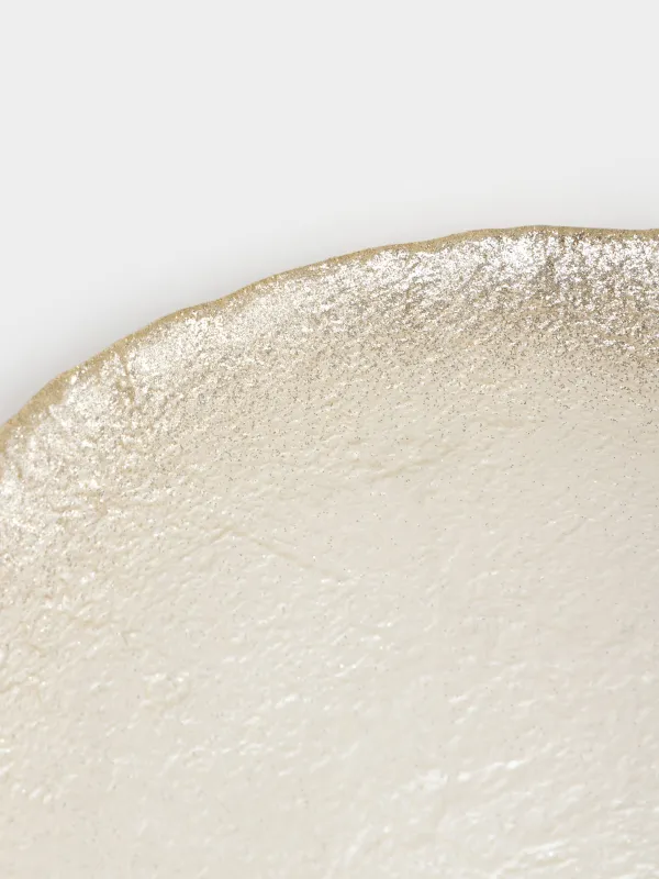 Түскі ас тәрелкесі, 28 см, шыны, алтын түстес, Antares, image-3