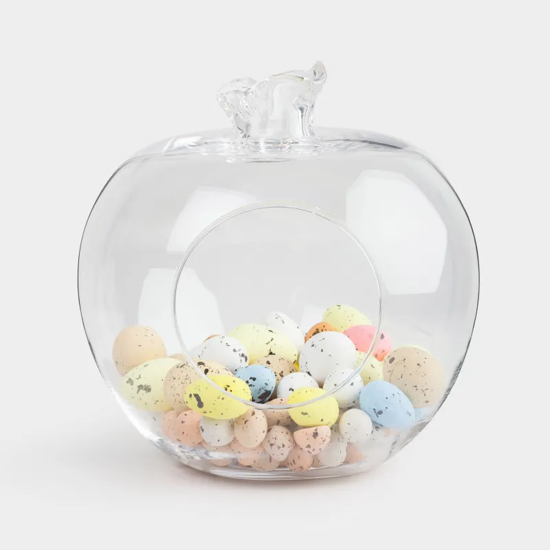 Кәмпит ыдысы, 19х21 см, шыны, Гранат, мөлдір, image-4