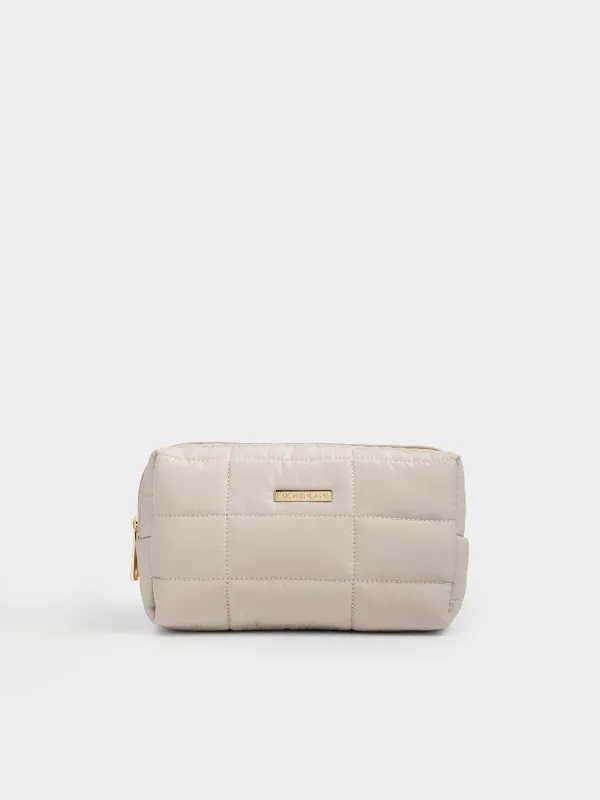 Косметикалық сөмке, 18х11 см, сырылған, полиэстер, қара, One stitch, image-0