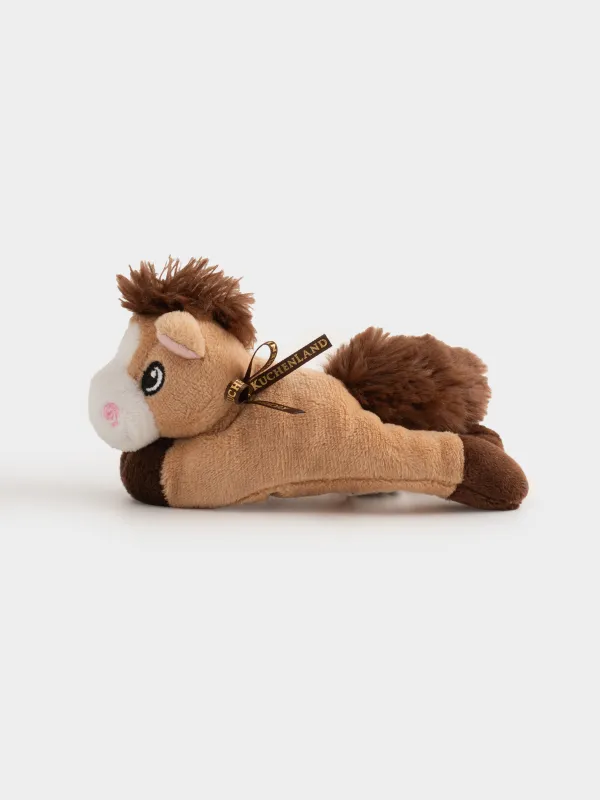 Магнит, 13 см, жұмсақ, полиэстер, сарғылт-қоңыр, Жылқы, Horse cute, image-1