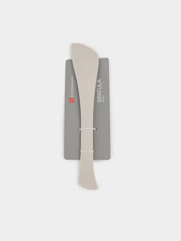 Лопатка-шпатель, 28 см, двойная, силикон, бежевая, Benefit, image-4