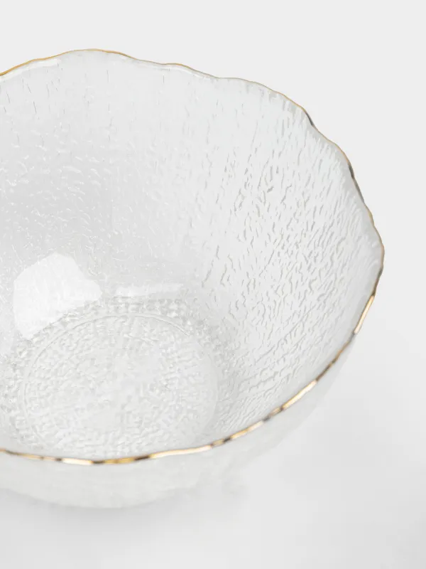 Салат ыдысы, 17х8 см, 700 мл, шыны, алтын жиектері бар, Berg, image-3