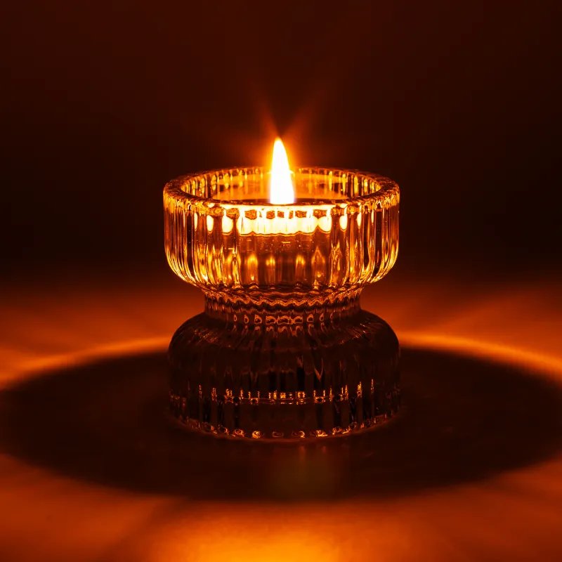 Подсвечник, 6x7 см, для тонкой/чайной свечи, стекло, Ribedic, image-5