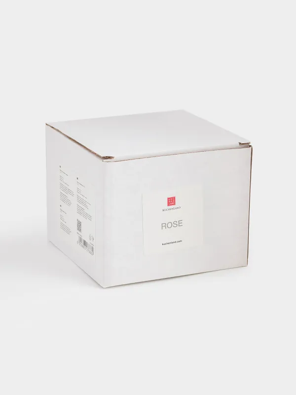 Емкость для хранения, 8х8 см 100 мл, стекло/фарфор P, Цветок, Rose, image-5