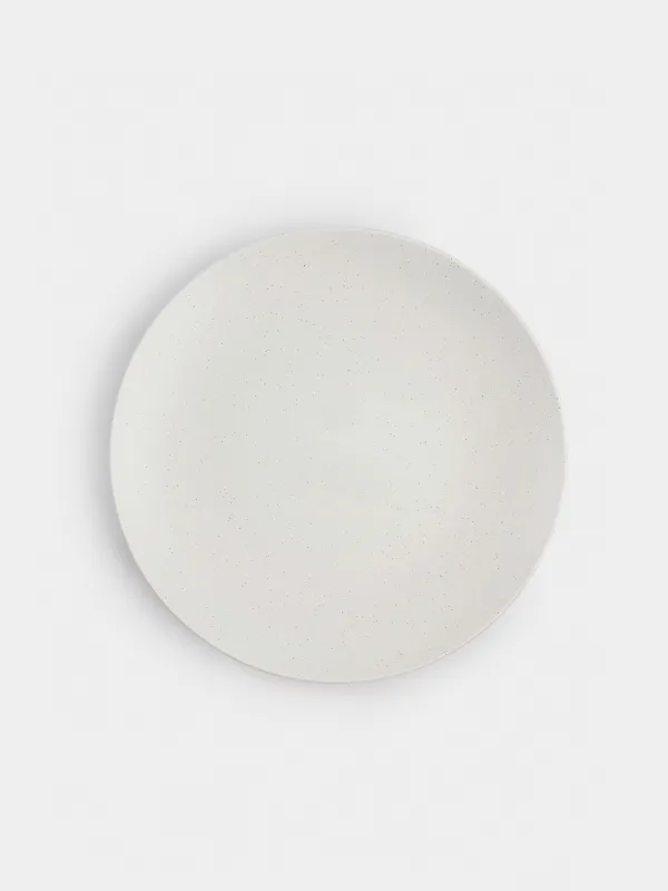 Түскі ас жиынтығы, 6 тұлға, 18 зат, керамика, сүт түсті, дақ, Particle, image-3