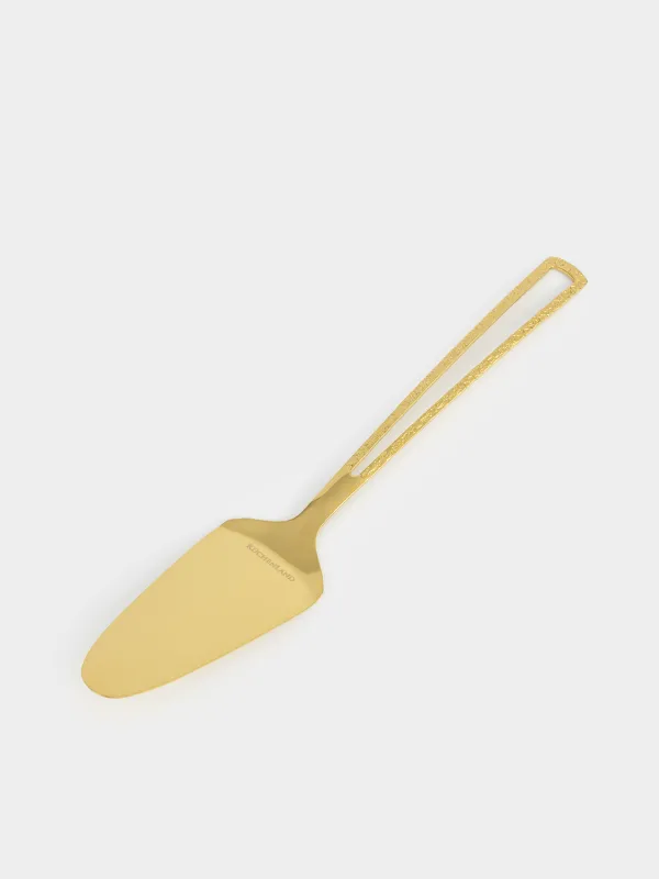 Лопатка для торта, 30 см, сталь, золотистая, Viron gold, image-1