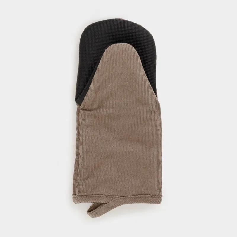 Ыдыс ұстағыш-қолғап, 14х29 см, қырлы, барқыт/резеңке, қоңыр, Moire kitchen